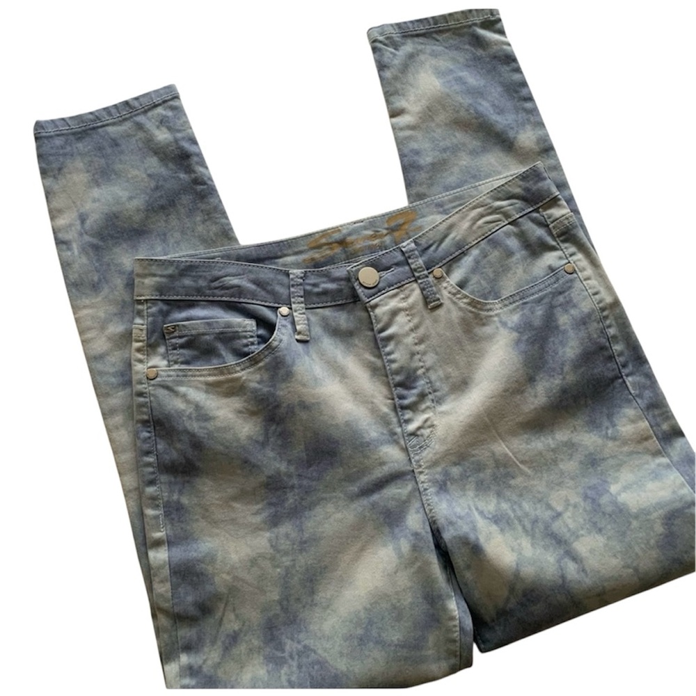 Seven7 Jeans High Rise Hollywood Skinny Acid Wash Womens Size 10